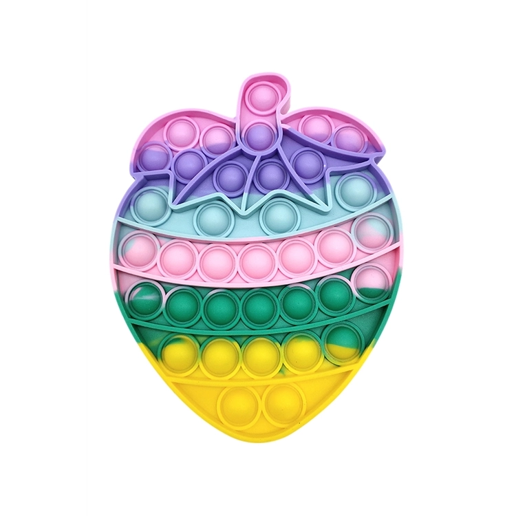 Multi Color Strawberry Bubble Push Pop Sensory Fidget Toy $8.00
