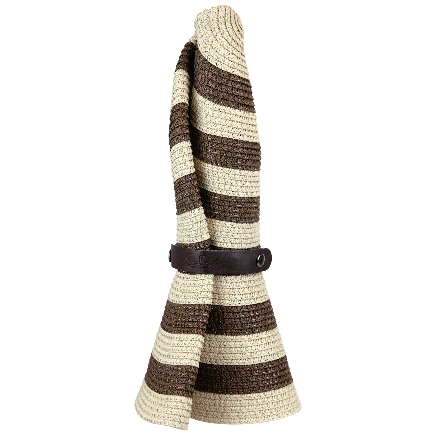 Roll-N-Go Sun Hat Brown and Tan Stripe $16.99